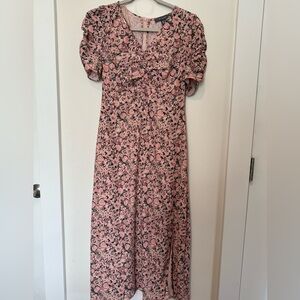Primark Pink Floral Midi Dress